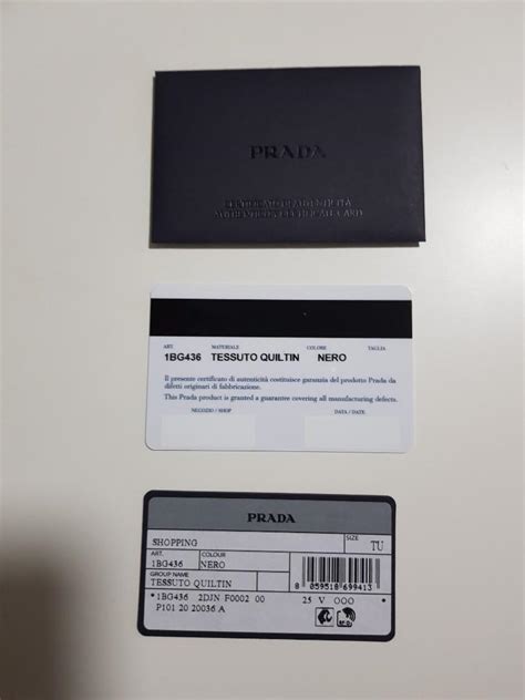 prada authenticity card not stamped|authentic pre owned Prada handbags.